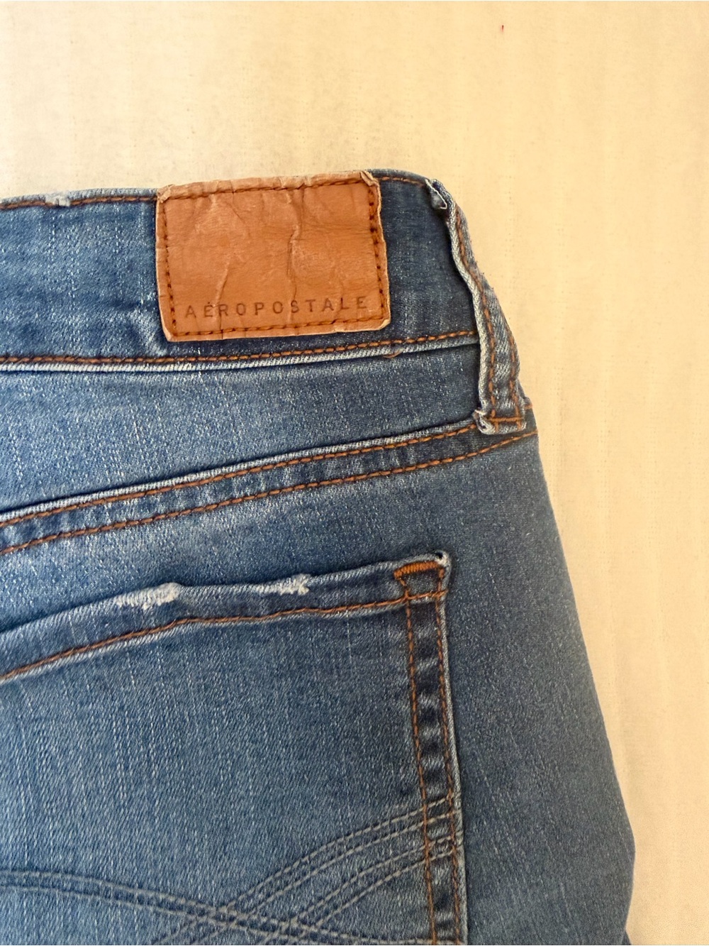 Aeropostale Distressed Denim Shorts Size 8 - Picture 5 of 6